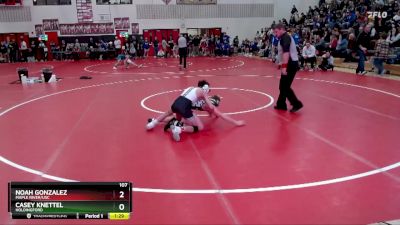 107 lbs Quarterfinal - Noah Gonzalez, Maple River/USC vs Casey Knettel, Holdingford