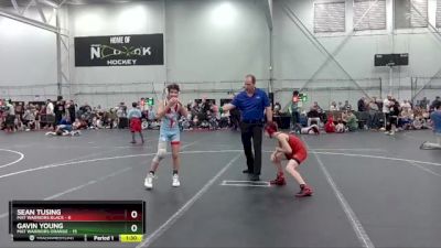 88 lbs Semis (4 Team) - Sean Tusing, Mat Warriors Black vs Gavin Young, Mat Warriors Orange