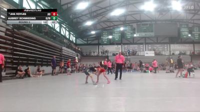 61-67 lbs Round 3 - Ava Voyles, Bulls Wrestling Club vs Aubrey Schmieding, O`Fallon Little Panthers WC