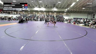145 lbs Cons. Round 3 - Koryn Klein, Southeast CC vs Gabriella Perez, Campbellsville University