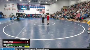 75 lbs Champ. Round 1 - Keen Huston, Wheatland vs Nolan Jonas, Sage Valley Jr High