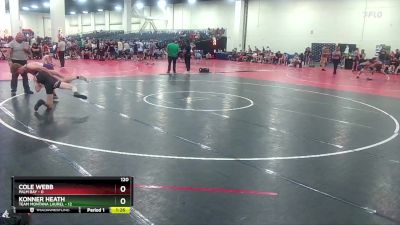 120 lbs Round 3 (10 Team) - Cole Webb, Palm Bay vs Konner Heath, Team Montana Laurel