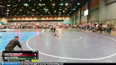 76-80 lbs Round 5 - Braylon Byrd, Greenwave Youth Wrestling Club vs Clayton Degolyer, Fernley Youth Wrestling