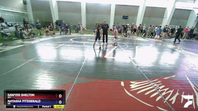 62 lbs 3rd Place Match - Sawyer Shelton, WY vs Natasha Fitzgerald, OR