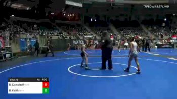 76 lbs 5th Place - Beckett Campbell, Hudson WC vs Braxton Keith, Bear Cave