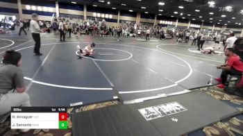 82 lbs Round Of 16 - Ricky Almaguer, Victory WC-Central WA vs Jalon Samonte, Fremont Warriors