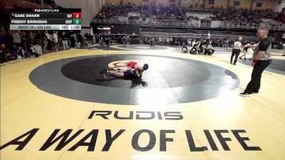 120 lbs Round Of 32 - Gabe Swann, Baylor School vs Freddy Brinkman, Georgetown Prep