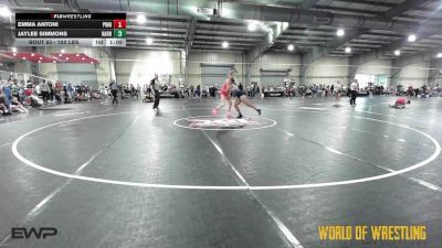 150 lbs Quarterfinal - Emma Antoni, PINnacle vs Jaylee Simmons, Harrah Little League Wrestling