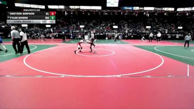 80 lbs Cons. Round 1 - Dreyden Simpson, RTLA vs Tyler Bowen, WAD1