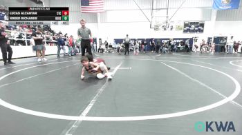 52 lbs Quarterfinal - Lucas Alcantar, Comanche Takedown Club vs Kreed Richards, Rough Riders