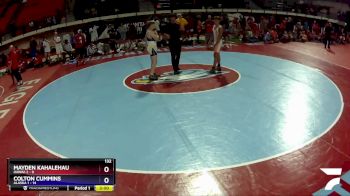 132 lbs Quarters & Wb (16 Team) - Mayden Kahalehau, HAWAII 2 vs Colton Cummins, Alaska 1