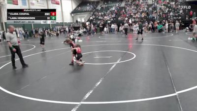 38-44 lbs 3rd Place Match - Clara Coufal, Broken Bow Wrestling Club vs Lana Hemmingsen, Boone Central