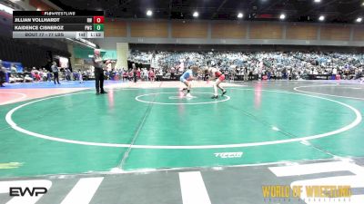 77 lbs 3rd Place - Jillian Vollhardt, Red Wave Wrestling vs Kaidence Cisneroz, Powerhouse Wrestling Club