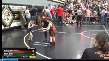 40 lbs Quarterfinal - Ellis Ball, Teays Valley vs Ryker Whitaker, West Liberty