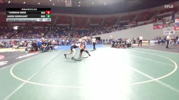 3A Boys 157 lbs Quarterfinal - Kamran Ness, Santiam Christian Boys vs Jaden Burkhart, Douglas Boys