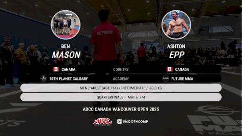 Ben Mason vs Ashton Epp 2025 ADCC Vancouver Open