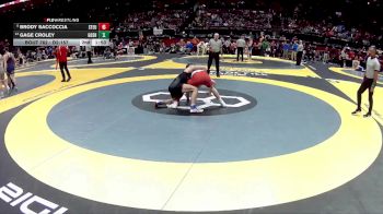 D2-157 lbs Quarterfinal - Brody Saccoccia, Steubenville vs Gage Croley, Goshen