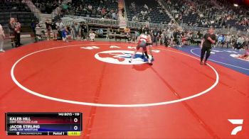 119 lbs Round 1 - Kaleb Hill, Cody Wrestling Club vs Jacob Stirling, Camel Kids Wrestling