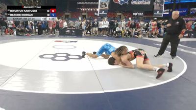 150 lbs Champ. Rd Of 64 - Brighton Karvoski, Connecticut vs Deacon Morgan, Michigan