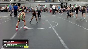 60 lbs Round 3 (4 Team) - Louis Alojado, Mat Warriors vs Jaxon Haliburton, Buffalo Valley WC
