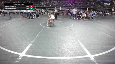 120 lbs Consi Of 8 #1 - Jacob Philips, Central Youth Wrestling vs Vincent Buldo, Paramus