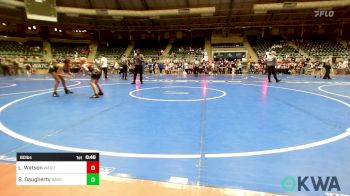 80 lbs 2nd Place - Landon Watson, Wagoner Takedown Club vs Brooklynn Daugherty, Broken Arrow Wrestling Club