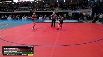 135 lbs Champ. Round 1 - Shaw Gerondale, South Anchorage High School vs Kendall Wyble, Student Wrestling Development Program