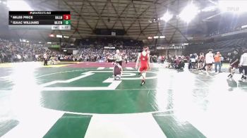 Boys 3A 150 lbs Quarterfinal - Isaac Williams, Mountlake Terrace vs Miles Price, Ballard