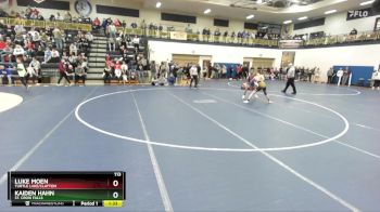 113 lbs Quarterfinal - Luke Moen, Turtle Lake/Clayton vs Kaiden Hahn, St. Croix Falls