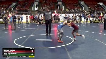 60 lbs Quarterfinal - Bryce Fisher, Unattached vs Leo Tomlinson, Avoca