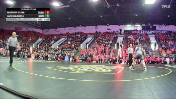 165 lbs Semifinals (8 Team) - Jack Bagwell, Martin HS vs Maddox Cline, St Louis HS