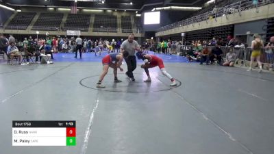 125 lbs Semifinal - Demarion Russ, Harrington vs M. Bryce Paley, Cape May