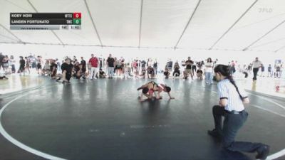 92 lbs Quarterfinal - Landen Fortunato, Threshold Wrestling Club vs Koby Hori, World Team Training Center