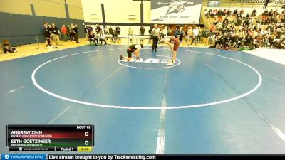 174 lbs Champ. Round 1 - Seth Goetzinger, Augsburg University vs Andrew Zinn, Pacific University (Oregon)