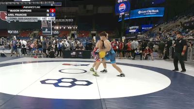 175 lbs Cons. Sub-quarters - Mason Hopkins, Pennsylvania vs Arel Francke, California