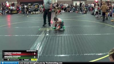 60 lbs Quarterfinal - Brenden Romero, Colorado Regulators vs Vincent Martinez, Unattached