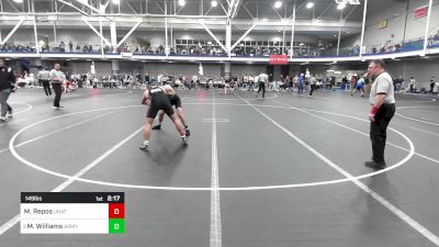 149 lbs Quarterfinal - Matt Repos, Unattached-Lehigh University vs Matt Williams, Army-West Point