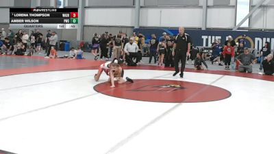 81 lbs Quarters - Lorena Thompson, Washington vs Amber Wilson, Potlatch Wrestling Club