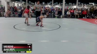 68 lbs Round 6 (10 Team) - Eliana Servis, Fair Lawn Cutters vs Liam Boyles, Smyrna Wrestling