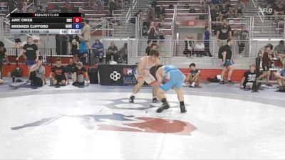138 lbs Cons. Round 6 - Aric Criss, Samurai Wrestling Club vs Brennen Clifford, Union County High School Wrestling