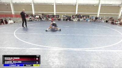 120 lbs Placement Matches (8 Team) - Rocklin Zinkin, California vs Gabriel Ballard, Pennsylvania