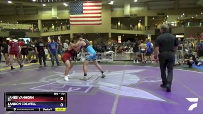 170 lbs Cons. Round 1 - James VanHorn, OK vs Landon Colwell, NM