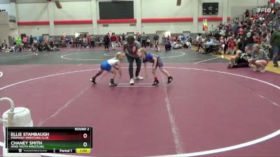 55 lbs Round 2 - Chaney Smith, Arab Youth Wrestling vs Ellie Stambaugh, Piedmont Wrestling Club