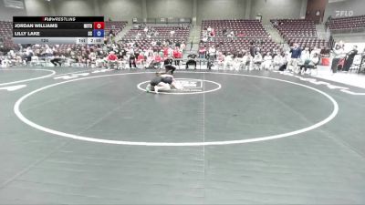 124 lbs Round 3 (3 Team) - Jordan Williams, Northern Oklahoma College- Tonkawa vs Lilly Lake, Snow