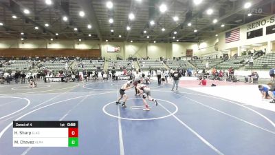 98 lbs Consi Of 4 - Hollis Sharp, Elko WC vs Maximus Chavez, Alpha Dawg