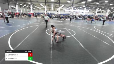 73 lbs Consolation - Elliott Sanders, BlackCat WC vs A'rez Brewer, Chain Gang