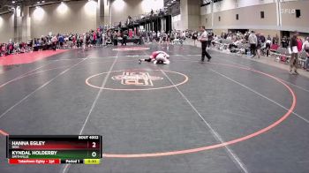 100 lbs Champ. Round 1 - Hanna Egley, Nixa vs Kyndal Holderby, Smithville