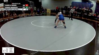 145 lbs. Cons. Round 7 - Isabella Wenzel, Kearney vs Athena Anderson, Capital City