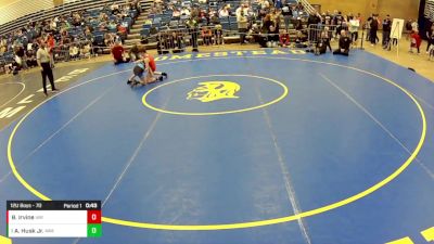 12U Boys - 70 lbs Champ. Round 2 - Adam Husk Jr., Askren Wrestling Academy vs Braxton Irvine, Immortal Athletics WC