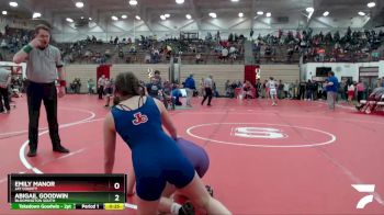 130 lbs Quarterfinal - Emily Manor, Jay County vs Abigail Goodwin, Bloomington South